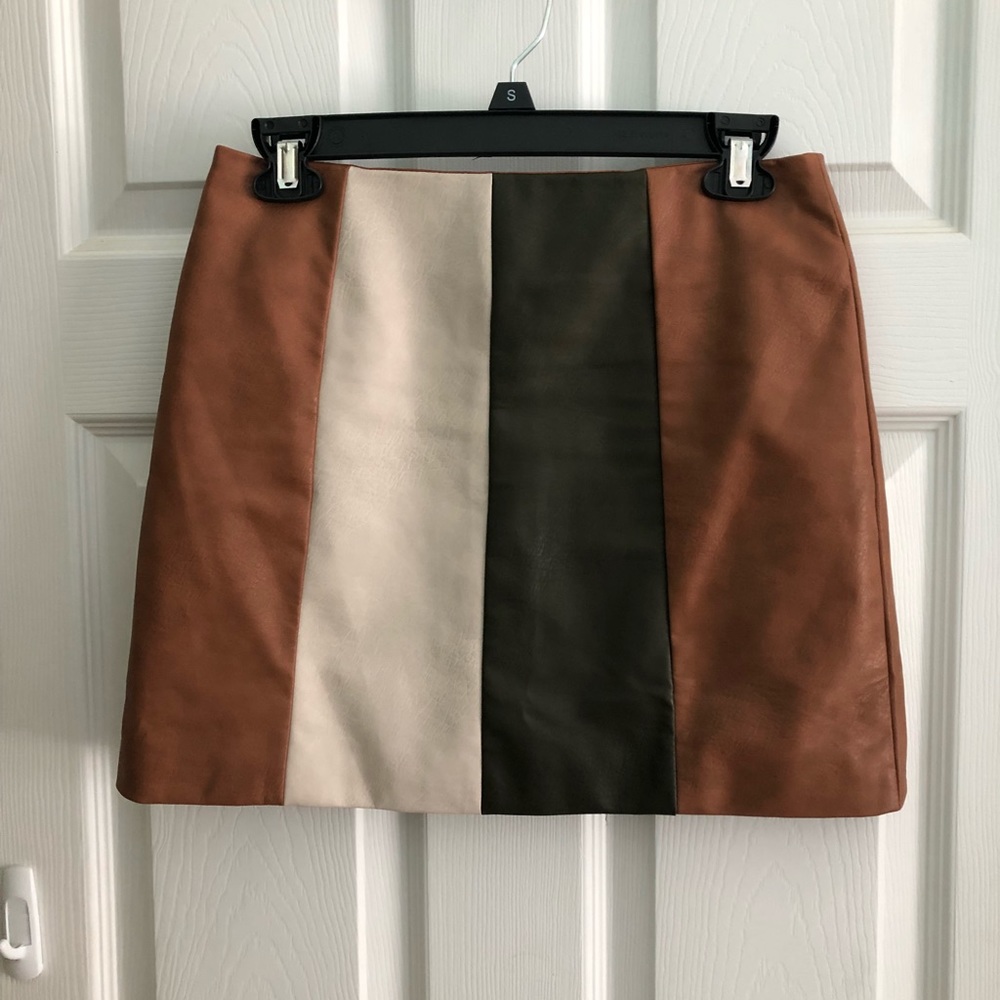 Faux Leather Skirt